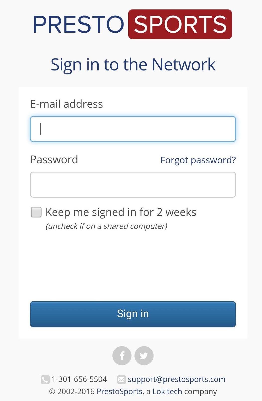 Sign-in Screen on Phone