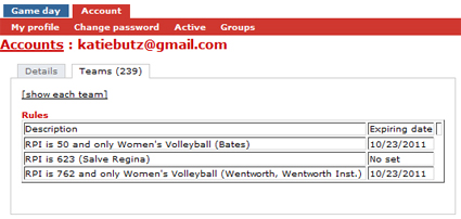 Tournaments made easier by expiring team rules